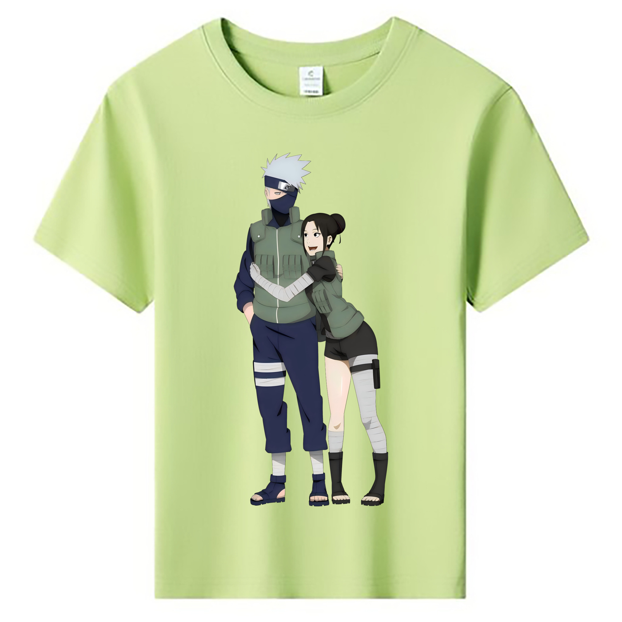 （画像用） NARUTO -ナルト- はたけ カカシ Hatake Kakashi 綿100％キッズTシャツ（フロントプリント）